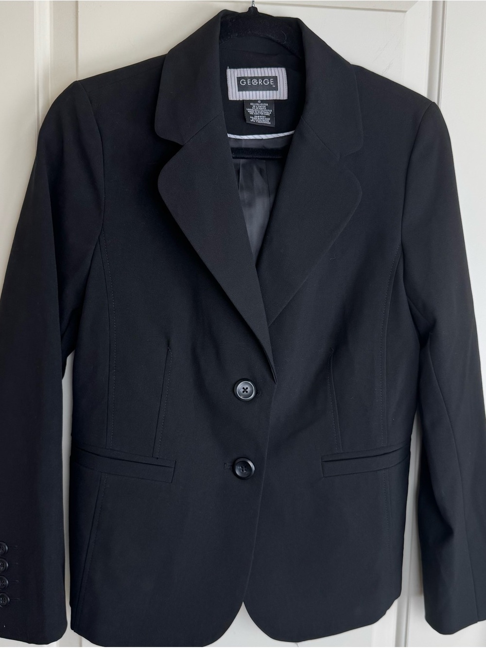George Black Stretch Tailored Blazer Jacket Size 10 Career Workwear